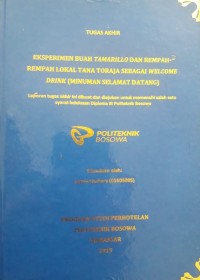 Upaya Meningkatkan Profesionalisme Juru Masak Dalam Menunjang Kebersihan Dan Sanitasi Makanan Di Dapur Teras Makassar Golden Hotel