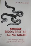 Monograf; Biodiversitas cacing tanah dan dampaknya terhadap kualitas tanah di lahan tebu