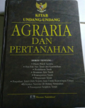 Kitab Undang-Undang Agraria Dan Pertahanan